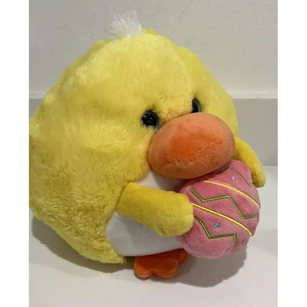 HugFun Round Yellow Chick Plush 8